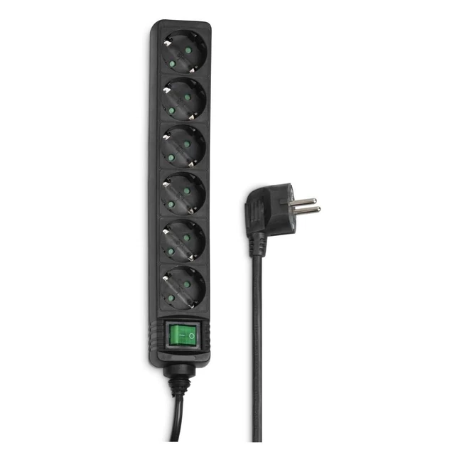 Hama Mehrfachsteckdosenleiste 6 Steckdosen Energiesparfunktion beleuchteter Ei