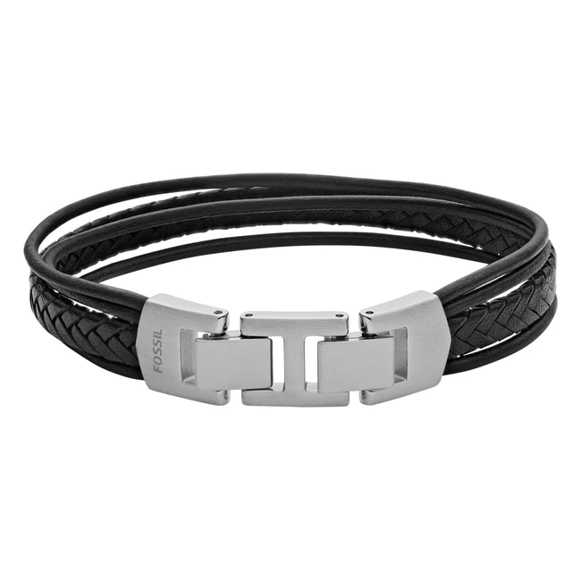 Fossil Mens Black Multistrand Bracelet - JF03389040  Stylish  Durable