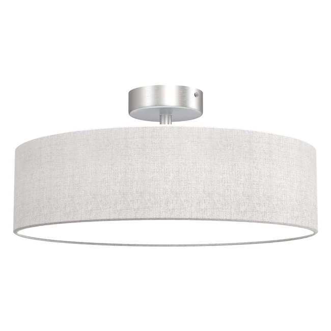 Plafoniera Briloner Leuchten con paralume in tessuto - Ideale per soggiorno e camera da letto - Compatibile con 2 lampadine E27 max 40W - 40cm