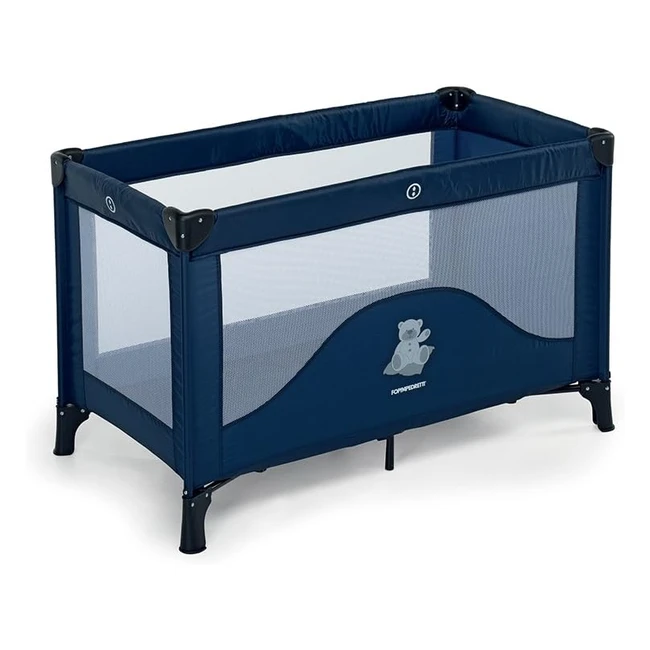Cuna de Viaje Foppapedretti Teddytour con Funda Azul - 127x67x78cm - 864kg
