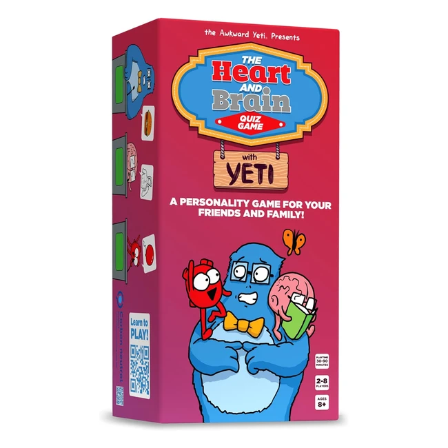 The Awkward Yeti Heart and Brain Card Game - Emotionally Nonsensical, Logically Responsible, and Unpredictable