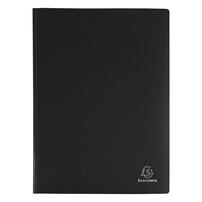 Portadocumentos Exacompta 8861E Opak - Polipropileno Mate - 60 Fundas - Negro