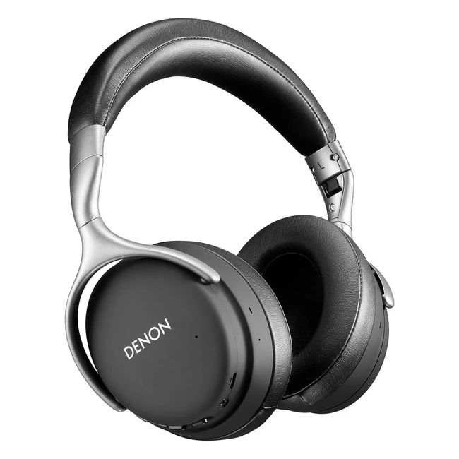 Denon AHGC30 Wireless Noise Cancelling Headphones - Hi-Res Audio, Foldable, 20hrs Battery - Black