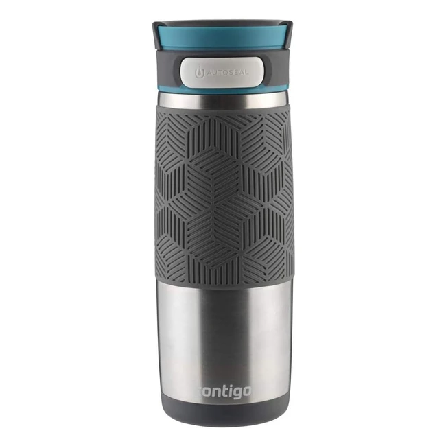 Contigo Transit Autoseal Travel Mug - Stainless Steel Thermal Mug - Leakproof Tumbler - Biscay Bay - 460ml
