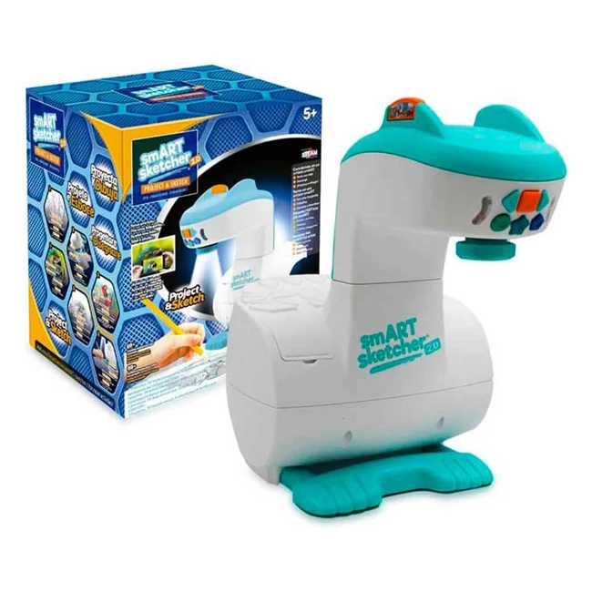 Proyector Smart Sketcher Famosa 20 - Dibuja, Colorea, Calca - Bluetooth - Multicolor