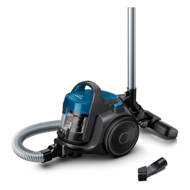 Bosch BGC05A220A Bodenstaubsauger beutellos, platzsparend, leicht zu entleeren, 700 Watt, grau