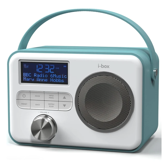 Portable DAB Radio Speaker - 10H Playback - USB Charging