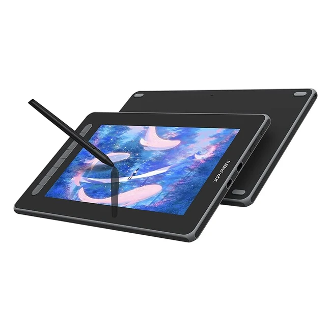 XP-Pen Artist 12 Gen2 - Tableta gráfica laminada con lápiz X3 - Compatible con Windows, Mac, Chrome OS, Linux y Android - Negro