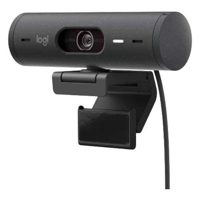 Webcam Logitech Brio 500 Full HD Correzione Luce Microfono Riduzione Rumore - Gr