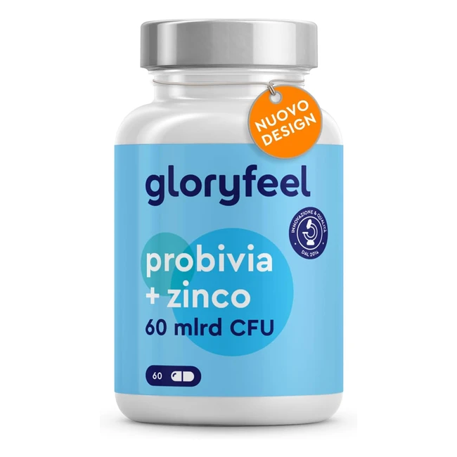Probiotici ProBivia 60 miliardi CFU 21 ceppi batterici zinco e inulina - 100