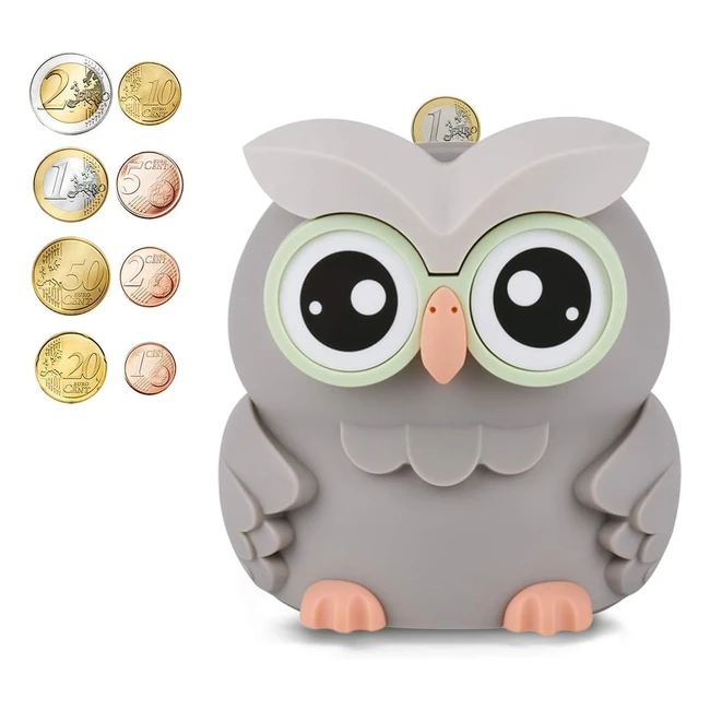 Salvadanaio Digitale Gufo Carino - Per Bambini e Adulti - Monitoraggio Risparmi 