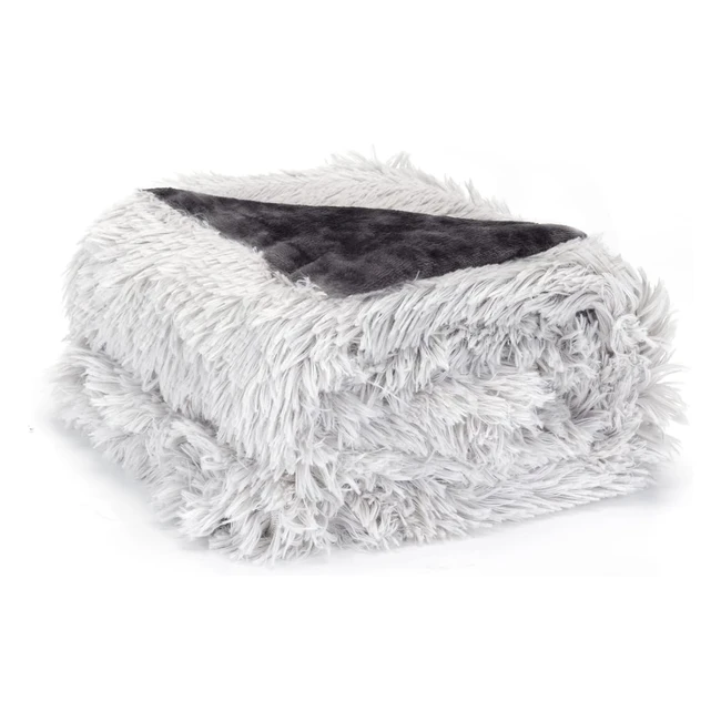 Couverture pour Chiens Peluche Douce Tapis Chat Lapins et Autres Animaux de Compagnie - Gris 120x100cm