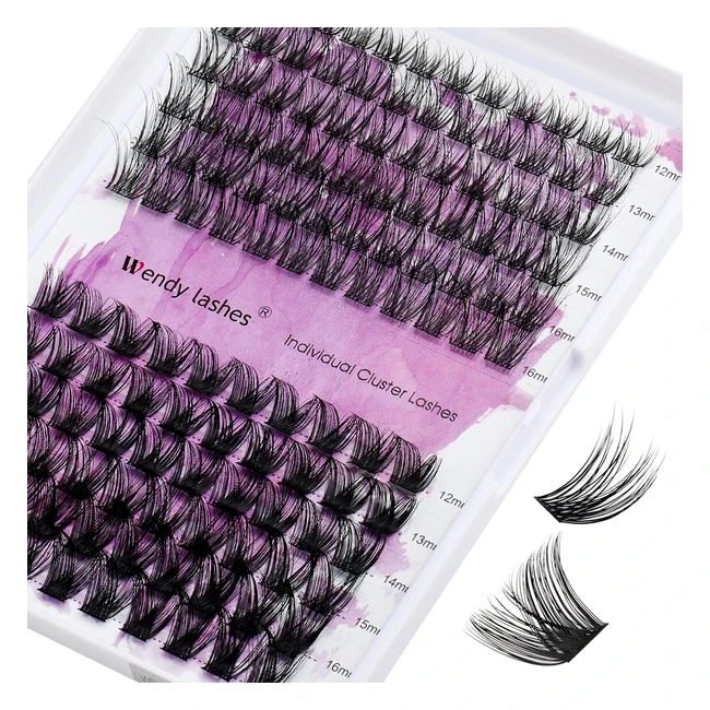 Extensiones Pestañas Individuales D Curl 007mm - Pestañas en Racimo 1216mm - Pestanas Individuales Cluster Lashes Natural - Extensión DIY de Pestañas Individuales