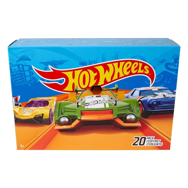 Hot Wheels Set of 20 164 Scale Toy Trucks and Cars - Instant Collection with Aut