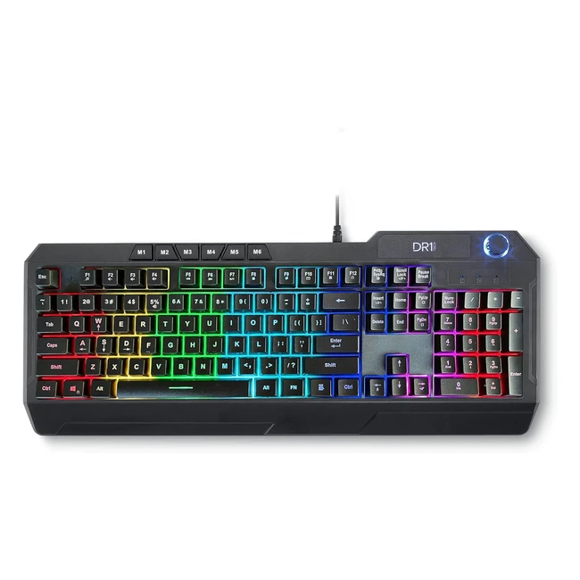 Teclado Gaming RGB Wasp para PC Retroiluminado y Ergonómico