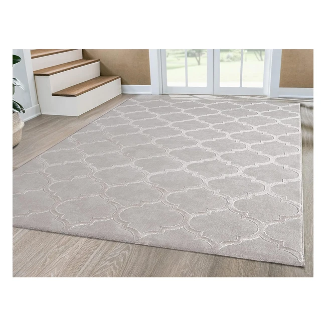 Mias Teppiche Anna Alfombra Moderna 160x230cm Pelo Corto Diseño 3D
