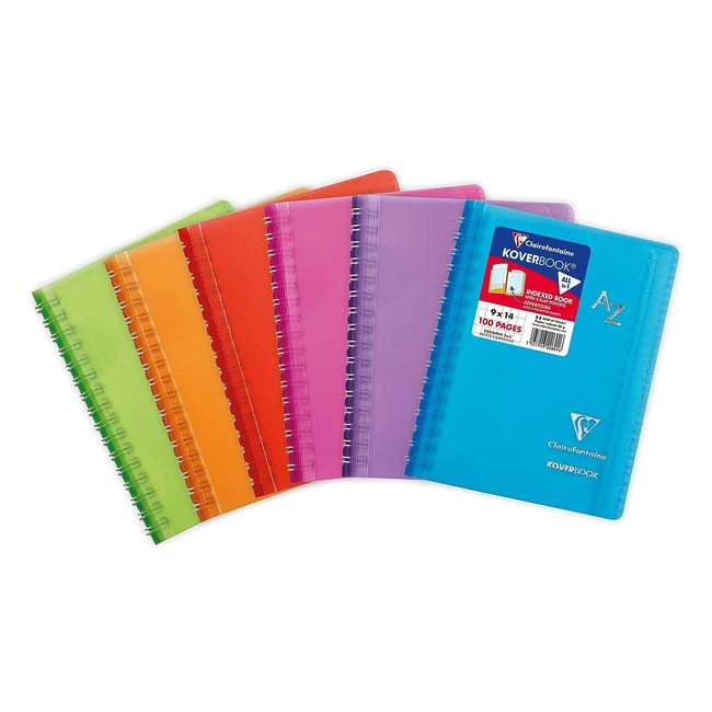 Cahier spirale Clairefontaine Koverbook 9x14 cm 100 pages petits carreaux