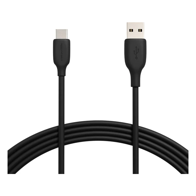 Amazon Basics USB-C 20 to USB-A Kabel USB-IF zertifiziert 3m Schwarz