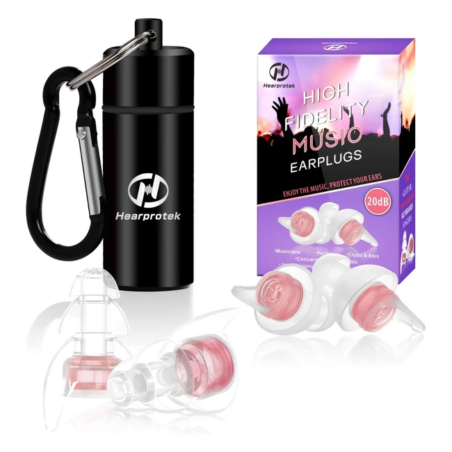 Tappi per le orecchie Hearprotek da donna 20dB - Protezione delludito - Riutili