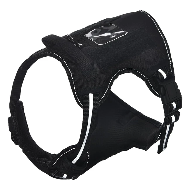 Harnais pour chien sans traction Amazon Basics - Taille L - Noir