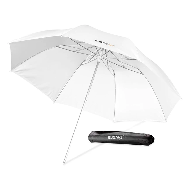 Paraguas Transparente Walimex Pro 91 cm - Plegable - Blanco