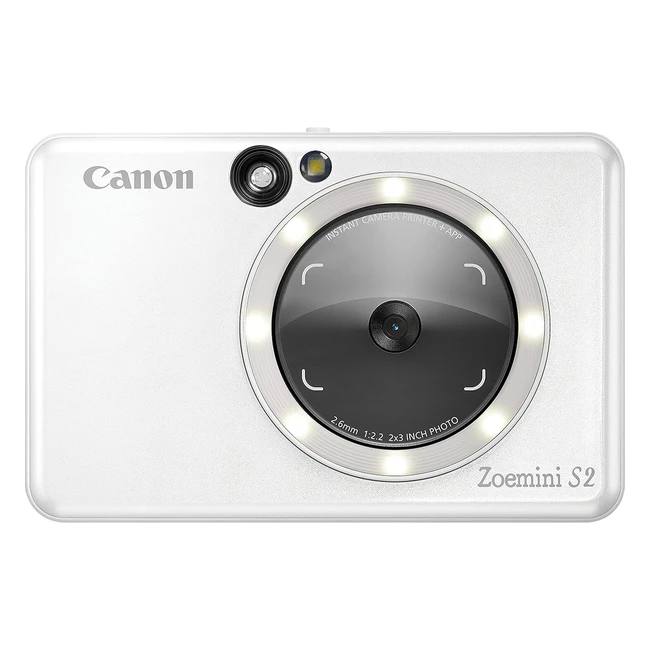 Canon Zoemini S2 Sofortbildkamera Fotodrucker inkl 10 Blatt Zink Fotopapier 5x7