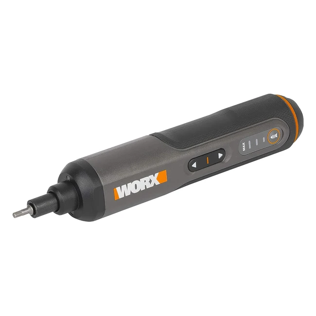 WORX WX240 Cordless Screwdriver Pen 4V 15Ah 24pc Screwbit Set USB Charging