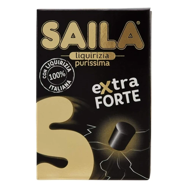 Saila Liquirizia Purissima - 16 Astucci da 36g - Senza Glutine - Gusto Intenso e Morbido