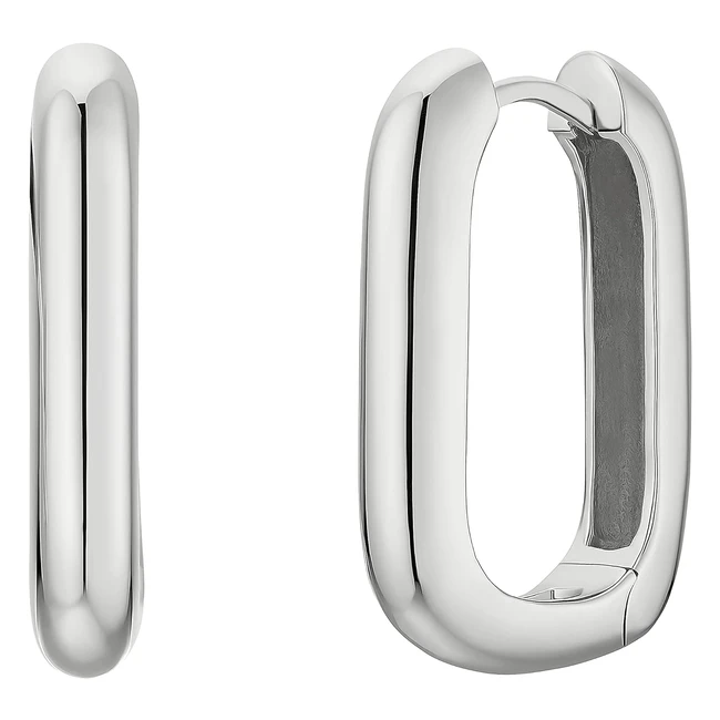 Noelani Creolen 925 Sterling Silber Damen Ohrschmuck 21 cm Gold - Hochwertige Ge