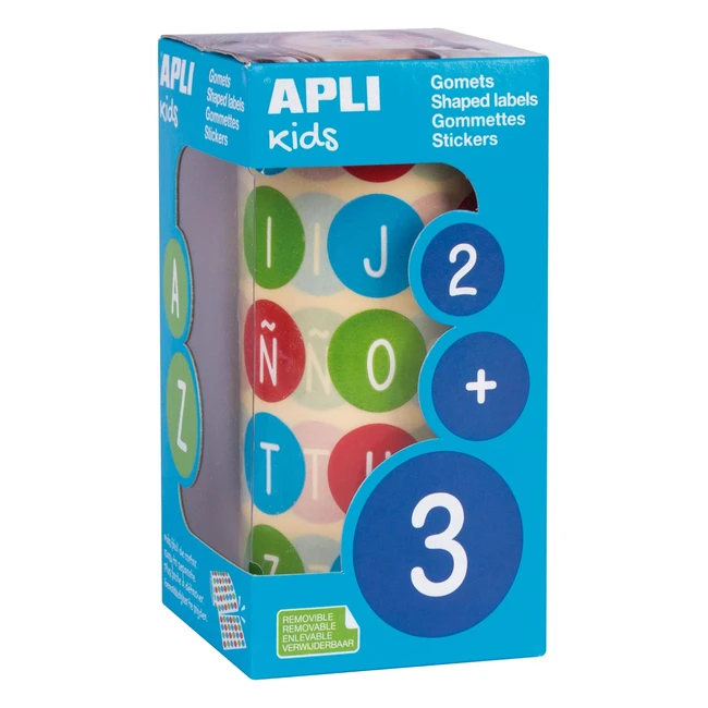 Gomets Apli Autoadhesivo ABC 20mm Multicolor