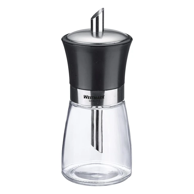 Zuccheriera Westmark Capacità 190ml Vetro/Acciaio/Plastica Blacky Trasparente/Nero/Argento
