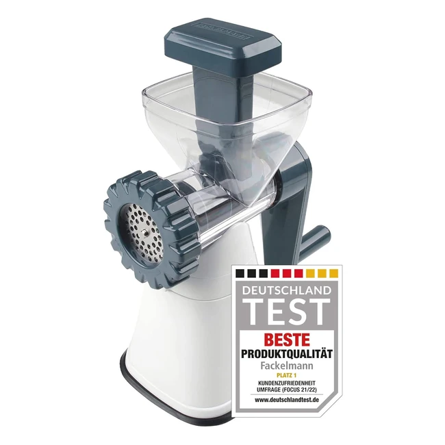 Fackelmann Fleischwolf mit Backzubehr hochwertige Wurstmaschine manuelle Wur