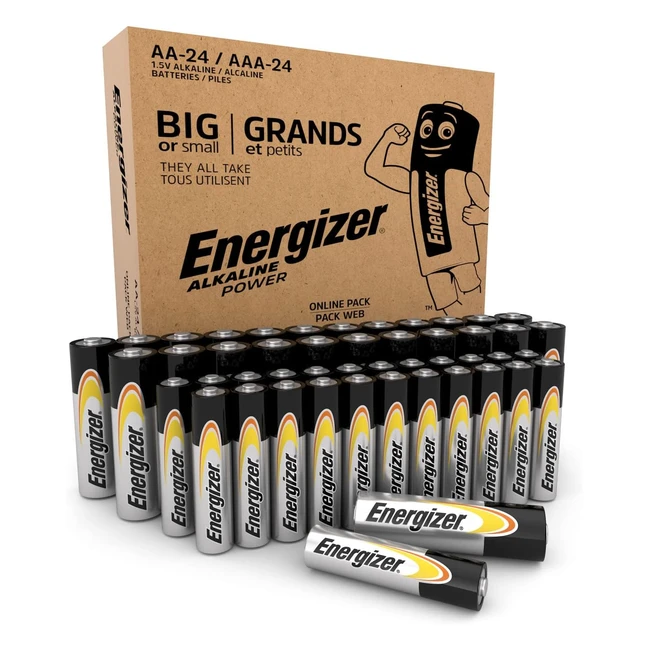 Energizer Alkaline Power AAAA Batteries - 48 Pack Combo