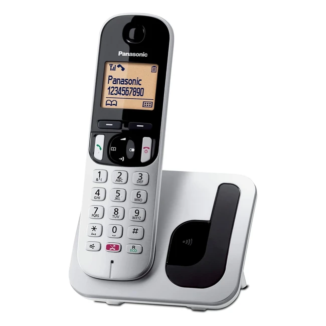 Telfono inalmbrico Panasonic KXTGC250 para personas mayores bloqueo de llam