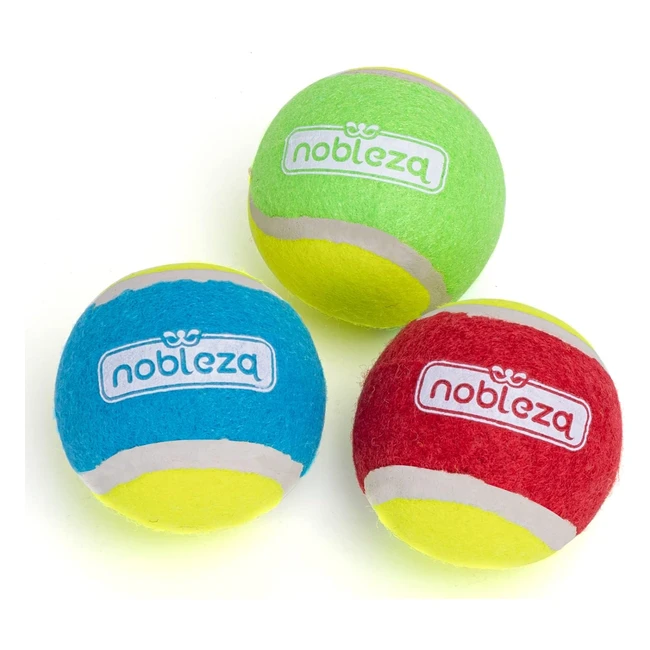 Jouet Balle pour Chien - Rebondissante et Interactif - Haute Qualité - Nettoie les Dents - Pack de 3