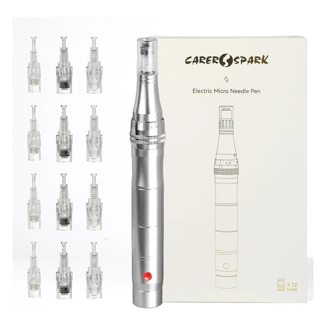 Dermapen Eléctrico Profesional Carer Spark 0.25mm-2.0mm | Antiarrugas y Antienvejecimiento