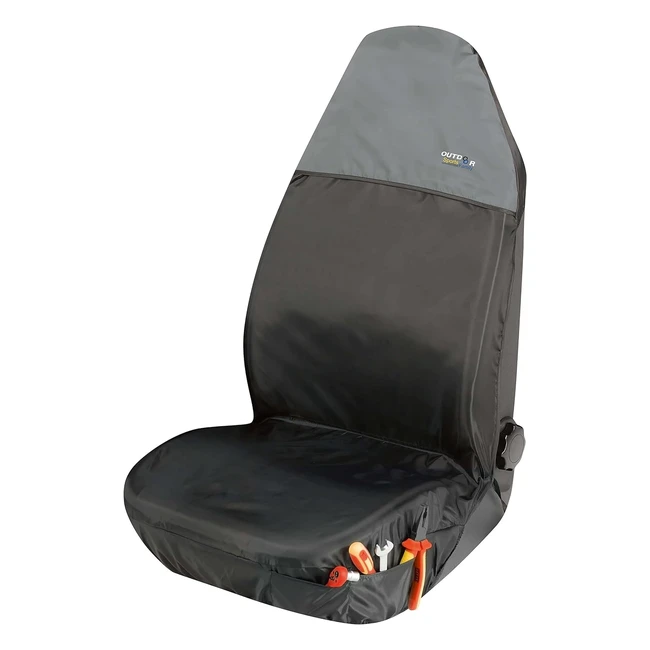 Funda de taller Walser 12067 - Protege tus asientos de exterior y coche en gris
