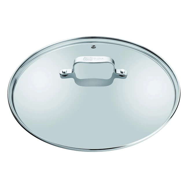 Tefal Jamie Oliver Glasdeckel 28 cm - Hitzebeständig, Bruchsicher, Edelstahlgriff