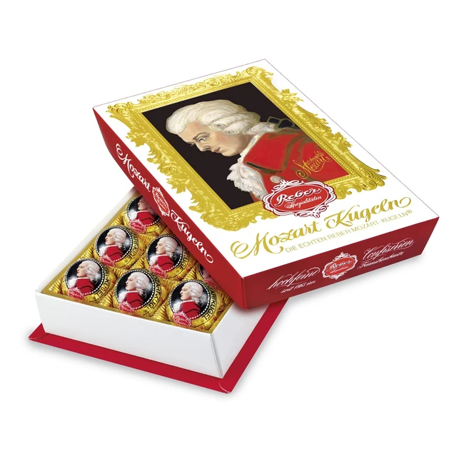 Reber Mozartbarock 15er Packung - Echte Reber Mozartkugeln aus Zartbitterschokol