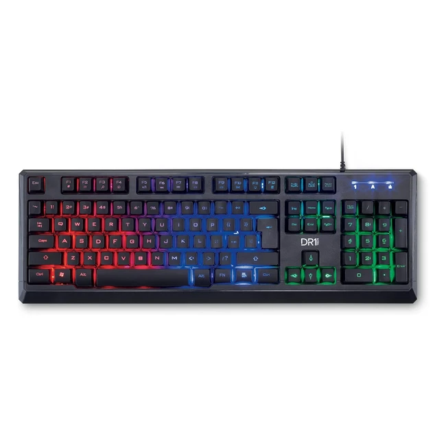 Teclado Gaming Puma Retroiluminado 104 Teclas USB Rainbow Keyboard