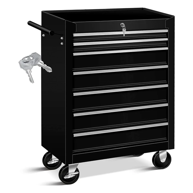 Masko Werkzeugwagen mit 5 7 Fchern robust und kratzfest