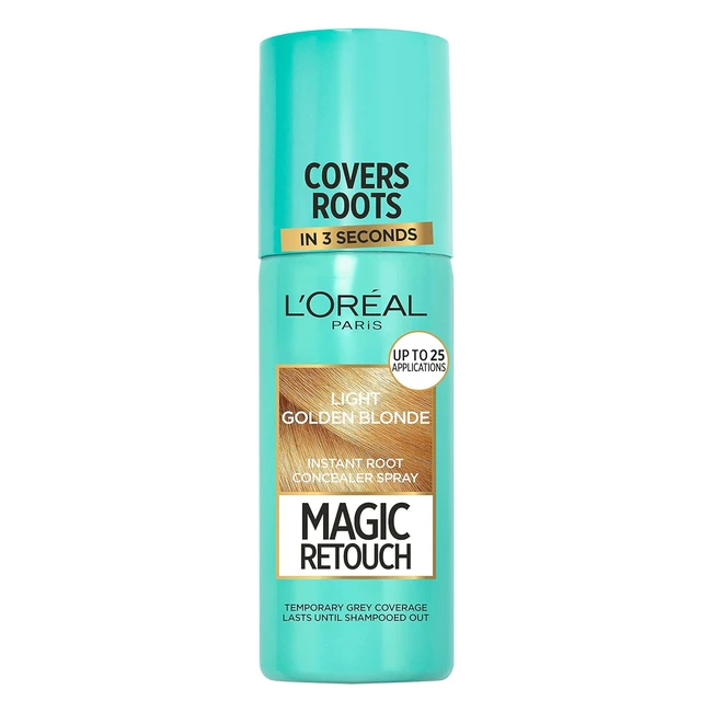 Loreal Magic Retouch Instant Root Concealer Spray - Light Golden Blonde - 75ml