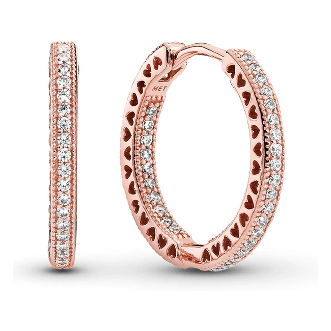 Pendientes Aro Corazones de Pandora 286318 | Envío Gratis