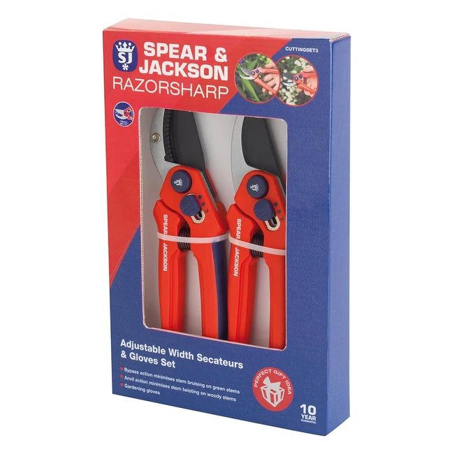 Juego de Guantes y Secador de Anchura Ajustable Razorsharp