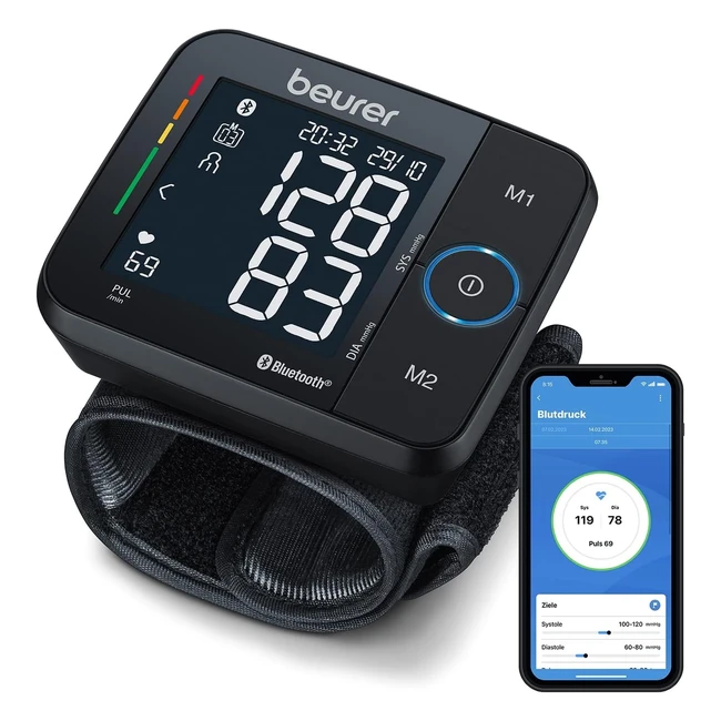 Beurer BC 54 Handgelenk-Blutdruckmessgert mit App-Verbindung Inflationstechno