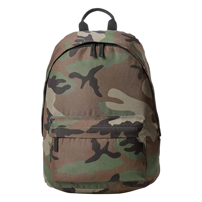 Amazon Basics Tagesrucksack grüner Tarnung, wasserabweisend, leicht und robust