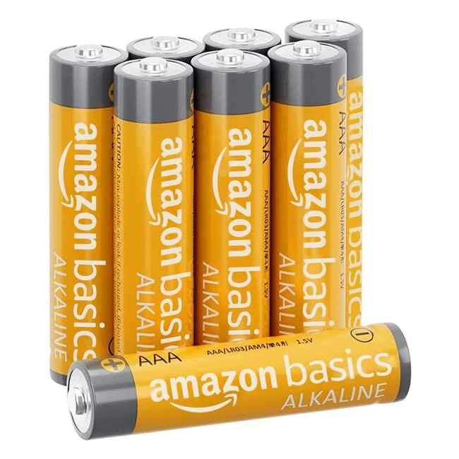 Amazon Basics AAA Alkaline Batterien 1,5 V, 8er-Pack, hohe Leistung