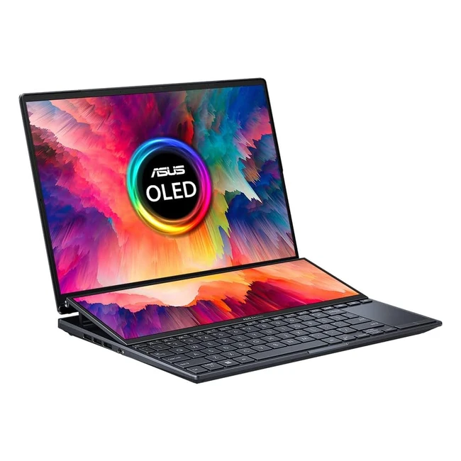 ASUS Laptop ZenBook Pro 14 Duo OLED UX8402VU-145 - Intel i7-13700H, NVIDIA GeForce RTX 4050 6GB, 16GB RAM, 1TB SSD, ScreenPad Plus - Windows 11