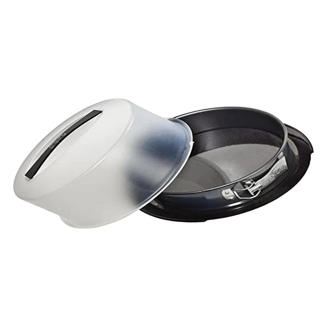 Zenker Deluxe Tortiera Apribile 28cm - Resistente ai Graffi - Acciaio Nero