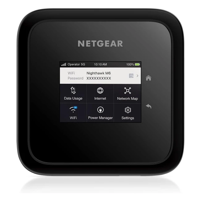 Netgear Nighthawk M6 5G Router - Unlocked, Home/Portable WiFi 6 Hotspot, 5G Mobile Router/Modem, MR6150